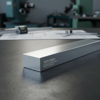 7075-T651 Высокопрочный алюминиевый стержень аэрокосмического класса для точного машиностроения